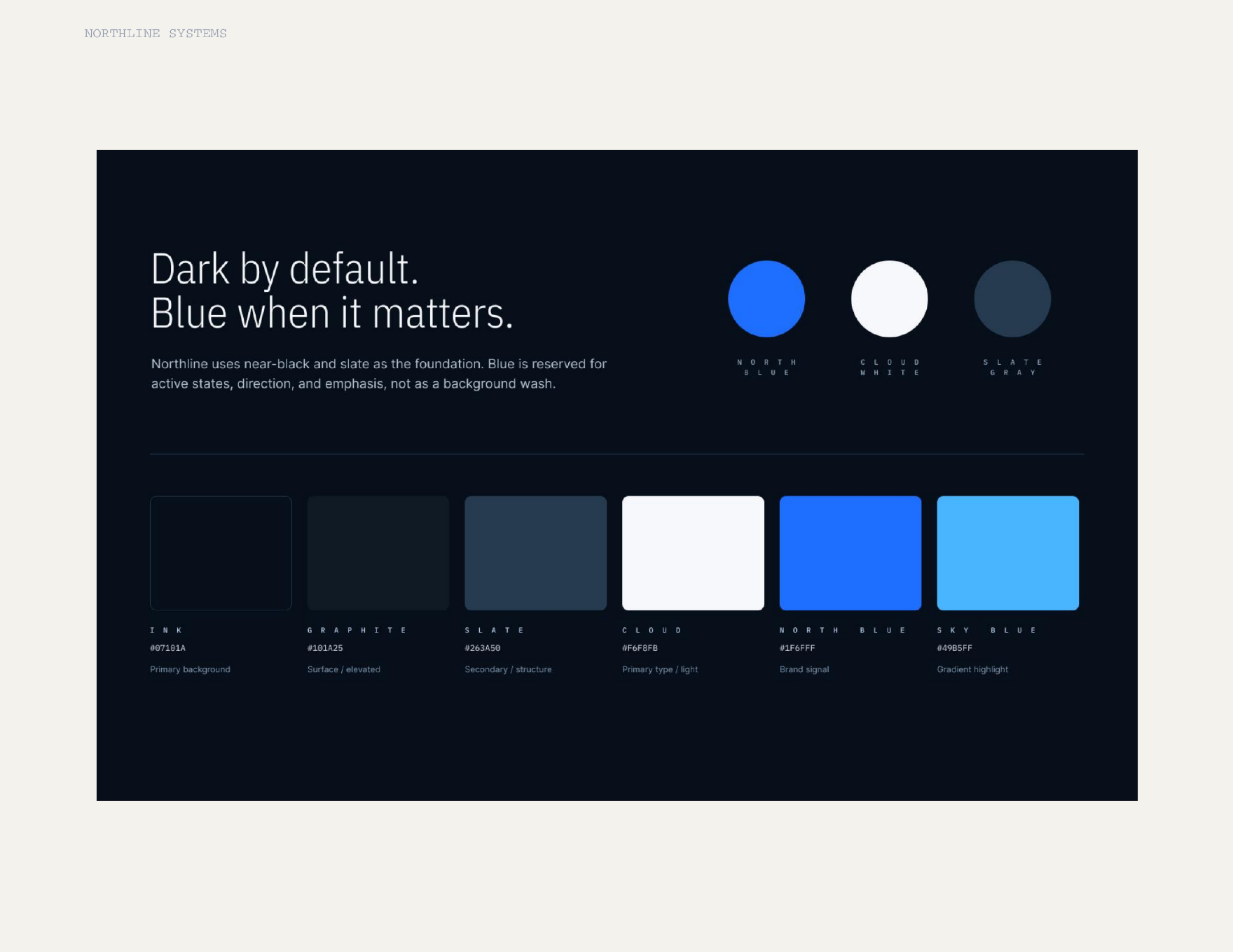 Northline Systems color system